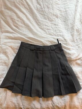 Commense Black Pleated Skater Skort